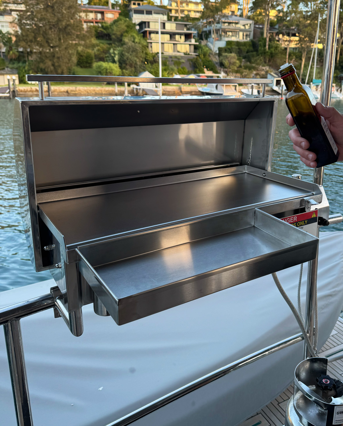 Clamp On Rail Mounts - Removable Mount for Boats - Deluxe Gas Portable BBQ