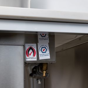 Infinity Grill Gas BBQ - Brass Gas Hose Tail and Fat Draw