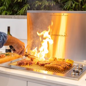 Infinity Grill Gas BBQ - Grilling Steak