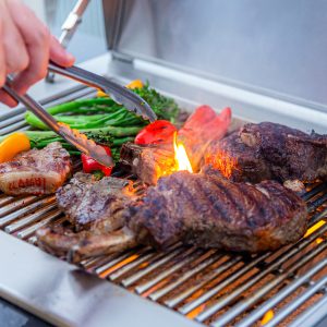 Infinity Grill Gas BBQ - Perfectly Grilled Steak