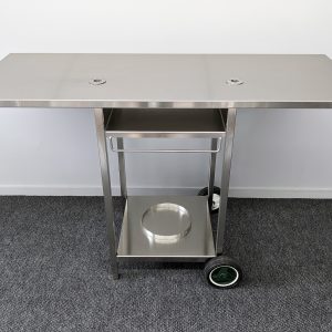 Australian made Stainless BBQ Trolley with utensil shelf