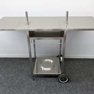 Australian Stainless BBQ Trolley with tea towel rail