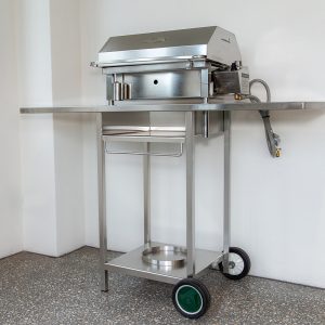 Stainless Steel BBQ Trolley on wheels