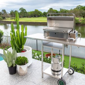 Stainless Steel Cookout BBQ Trolley