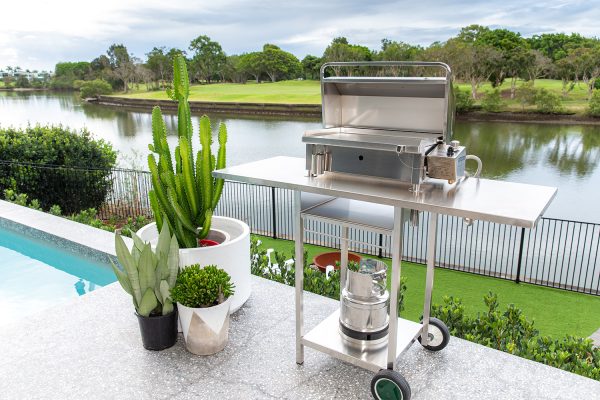 Stainless Steel Cookout BBQ Trolley