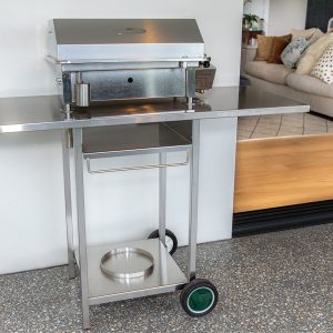 Stainless Steel Cookout BBQ Trolley at home
