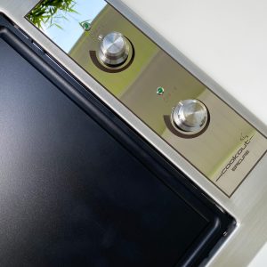 Epicure Electric Built-In BBQ, Mirror Polished Control Panel