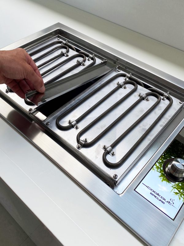 Epicure Electric Built-In BBQ, Removable Fat Gutter
