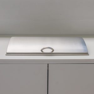 Infinity Teppanyaki 600 BBQ – Curved Lid Hinging Closed