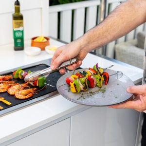 Australian made builtin reversible Eclipse BBQ