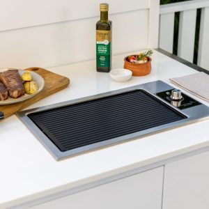Australian griddle built in reversible Eclipse BBQ
