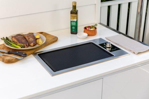 Australian griddle built in reversible Eclipse BBQ