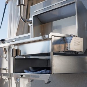 Portable BBQ Balcony Bracket with Shelf