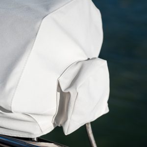 Portable BBQ Cover-White close up control box