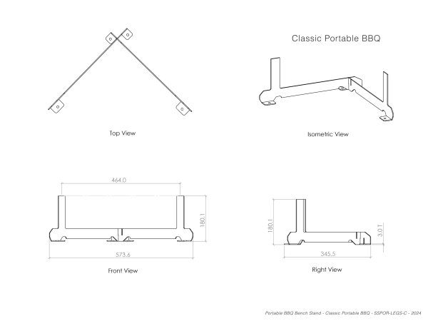 Portable BBQ Bench Stand - Image 6