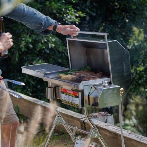 BBQ Utensil Tray - Side - Australian made Portable BBQ