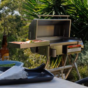 BBQ Utensil Tray - Side - Portable BBQ Australian made