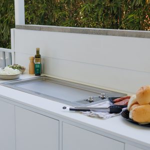 Infinity Teppanyaki 900 BBQ-No Lid-Open Setup