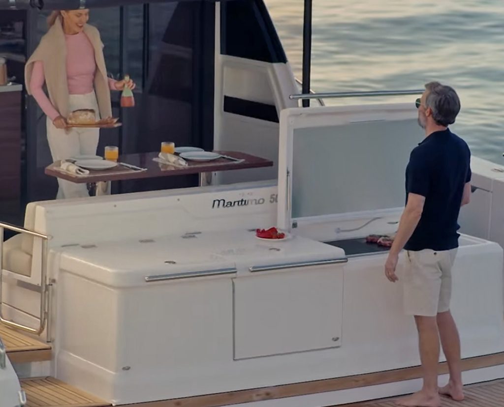 Maritimo 50 Luxury Motor Yacht with Epicure Pro Electric BBQ