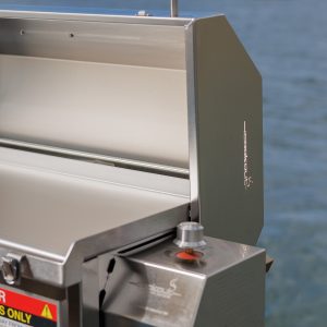 Deluxe Gas Portable BBQ - Boat BBQ Side View