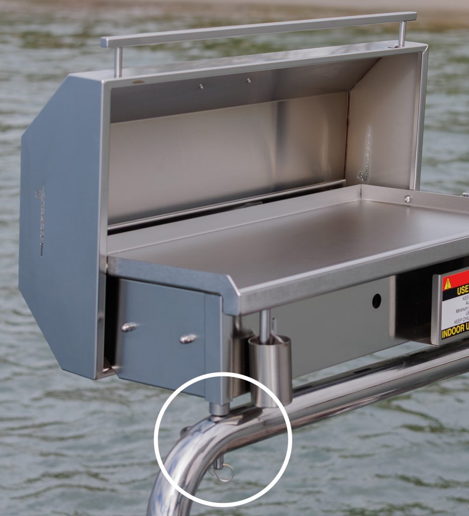 Removable Pins for Duckboard Rails - Powerboat Mount