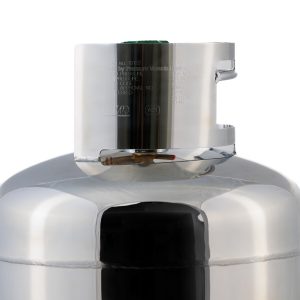 Stainless Steel Gas Bottle-10kg-Side
