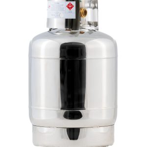 Stainless Steel Gas Bottle-10kg-Side View