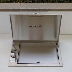 Infinity Teppanyaki 600 BBQ Curved Lid Hinging